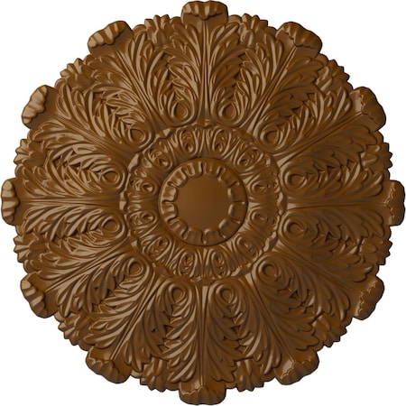Ekena Millwork Durham Ceiling Medallion (Fits Canopies up to 4 1/4"), Hand-Painted Smokey Topaz, 31"OD x 1 1/2"P CM31DUSTF